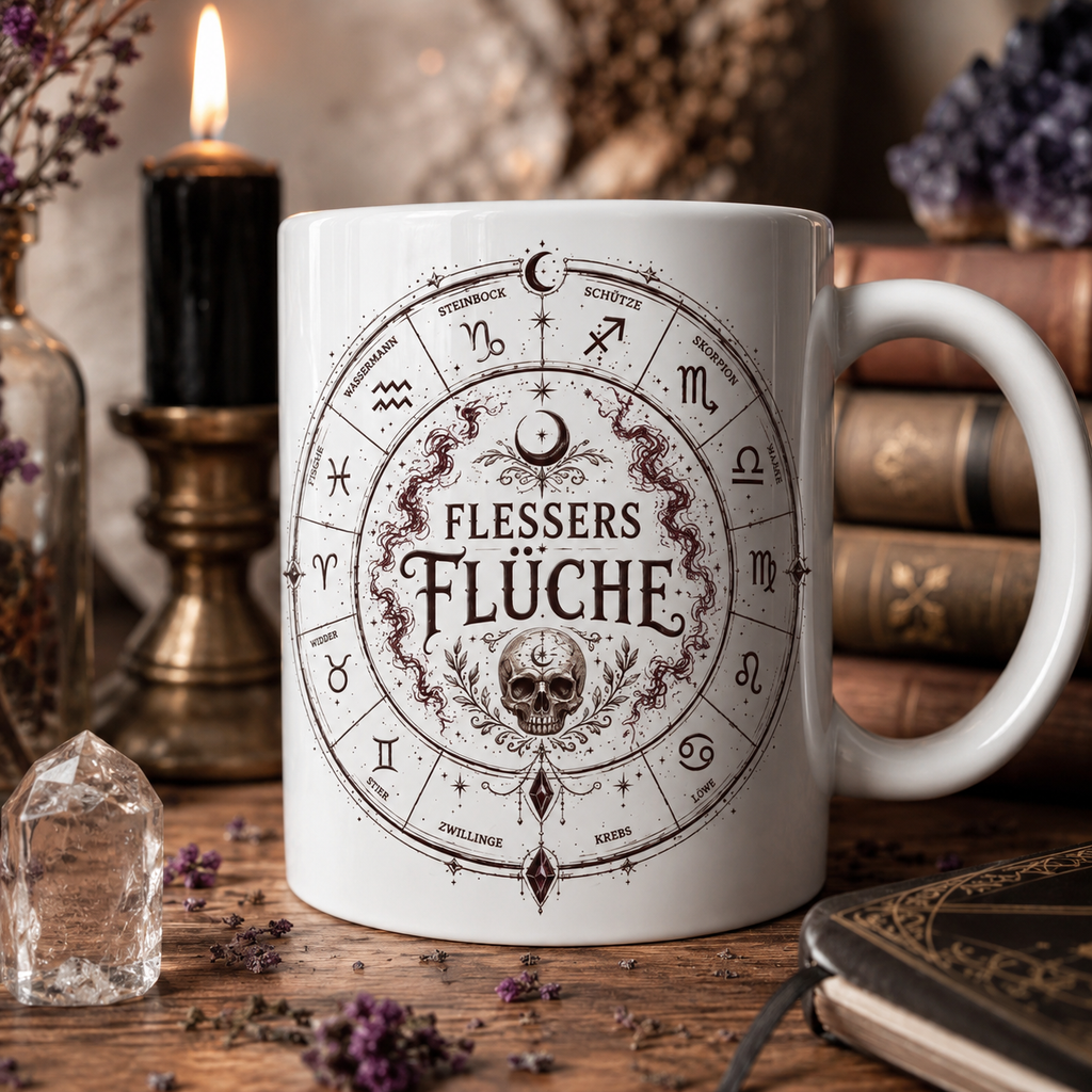 Totenkopf Sternzeichen Tasse