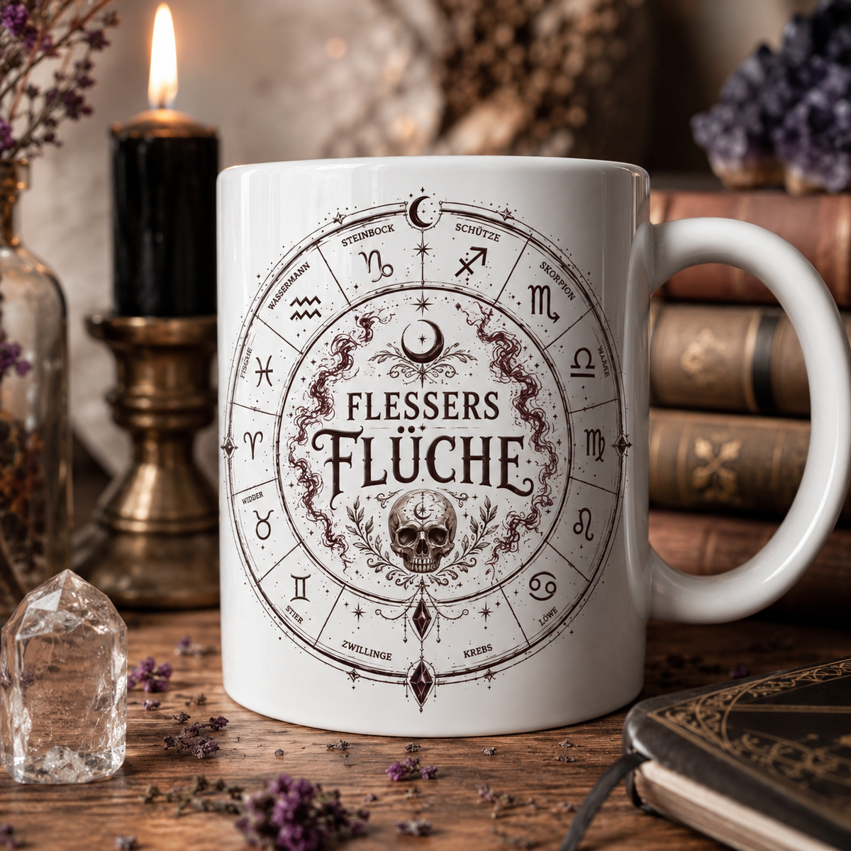 Totenkopf Sternzeichen Tasse